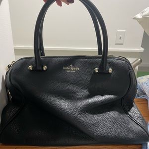 Kate Spade Black Mid Size Satchel Purse